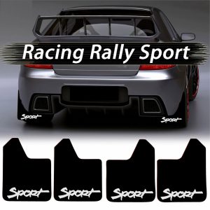 Set 4 Aparatori Noroi SPORT din cauciuc pentru autoturisme, universale,  model Sport, dimensiune 30 x 23cm